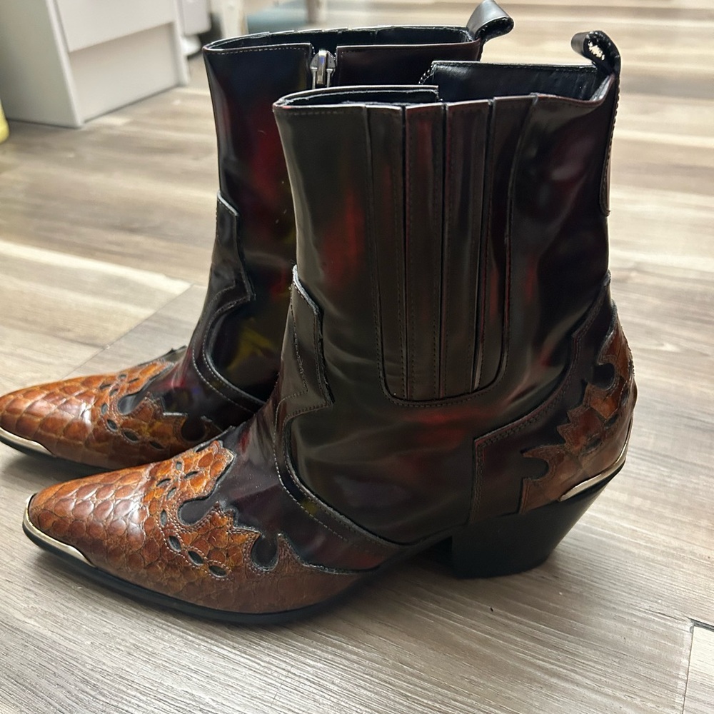 Stylish Brown Cowboy Real leather High Quality & Western Boots